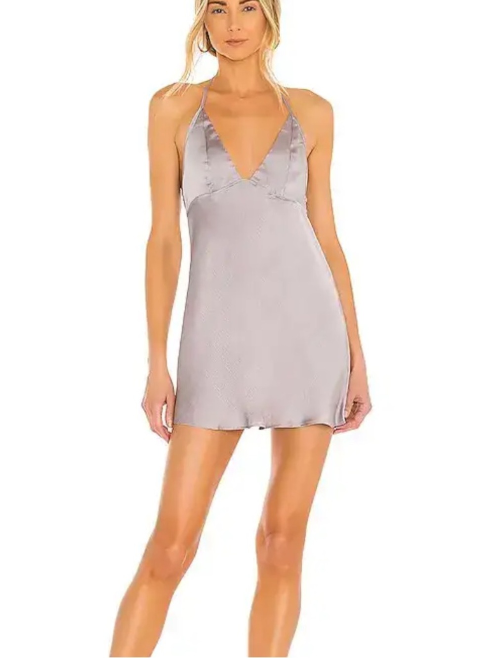 Intimately Free People Hang on Halter Slip Mini Dress
